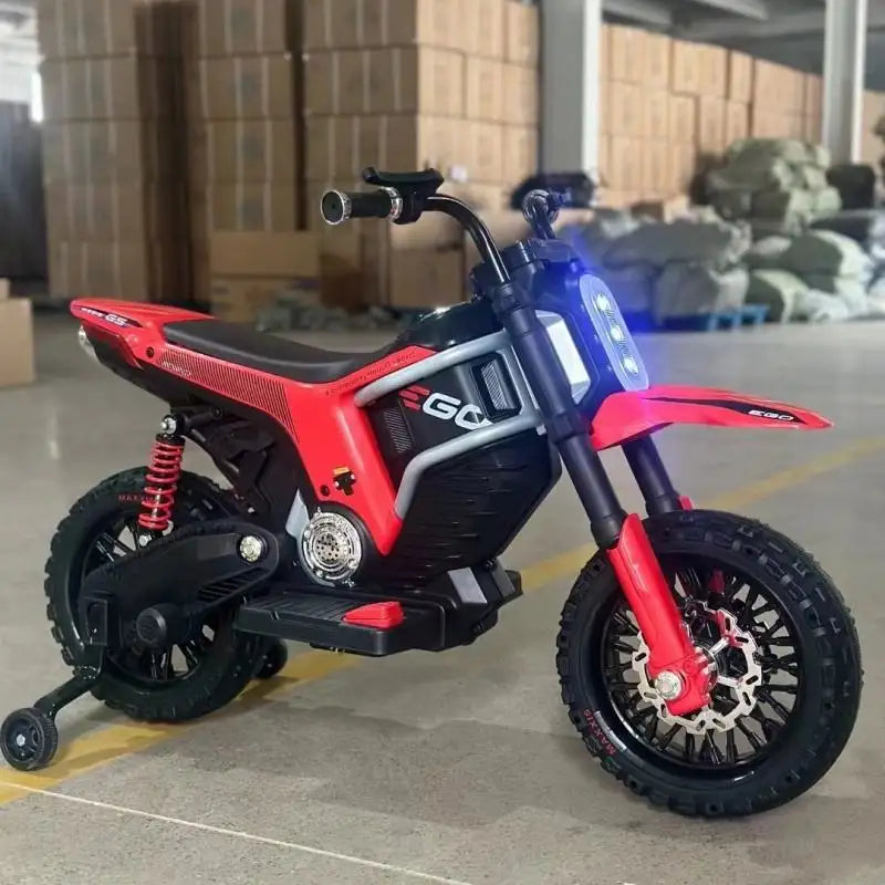 FLIPTOY®- Kids Bike | Kids Motorcycle | 12V Battery Operated Motorcycle for Kids – Dual Battery & Motor