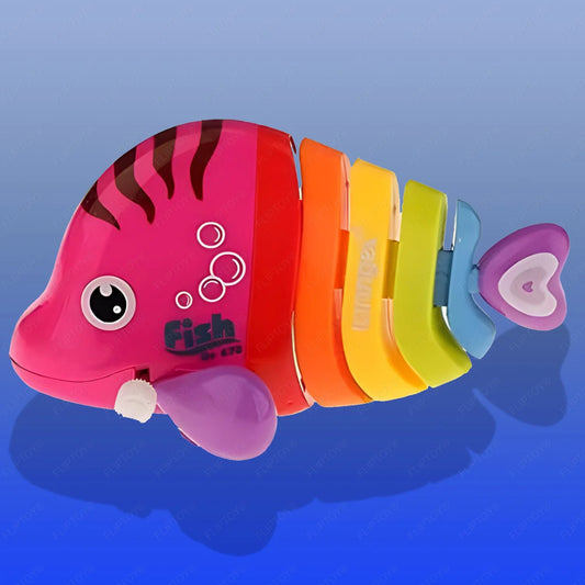 Cute Jumping Fish Toy | Toy for Kids & Adults | Crawling Fish Toys for Birthday Gift - Multicolour ( Pack of 1 )
