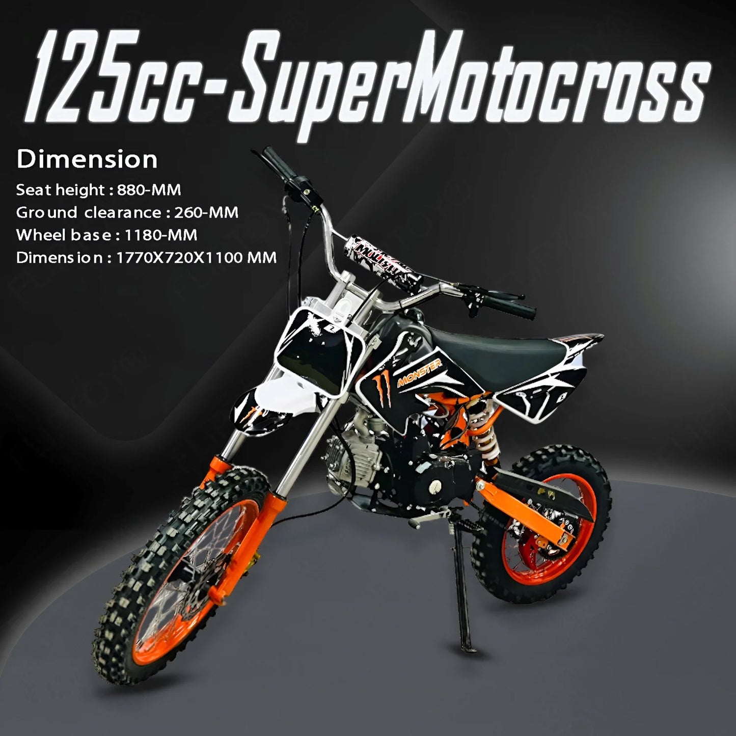 125cc-Dirt bike for adults/youngsters | 125cc 4 stroke engine | For age group-above 15 | off-road bikes | dirt bike for adults in india