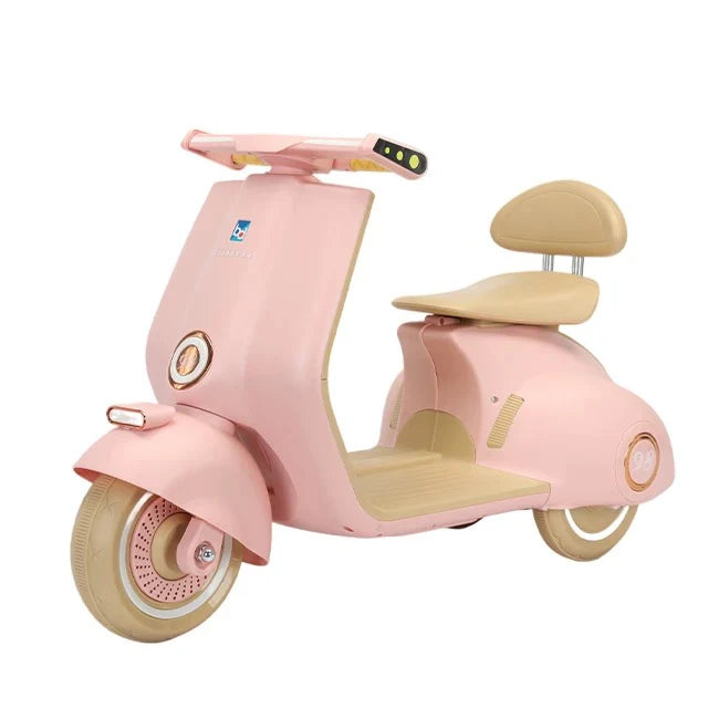 Fliptoy®- Vespa Matte Finish Kids Bike Kids scooter Battery Operated Ride On Scooty with remote