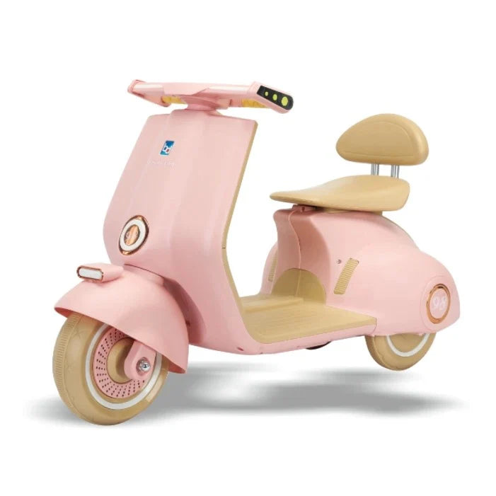 Fliptoy®- Vespa Matte Finish Kids Bike Kids scooter Battery Operated Ride On Scooty with remote