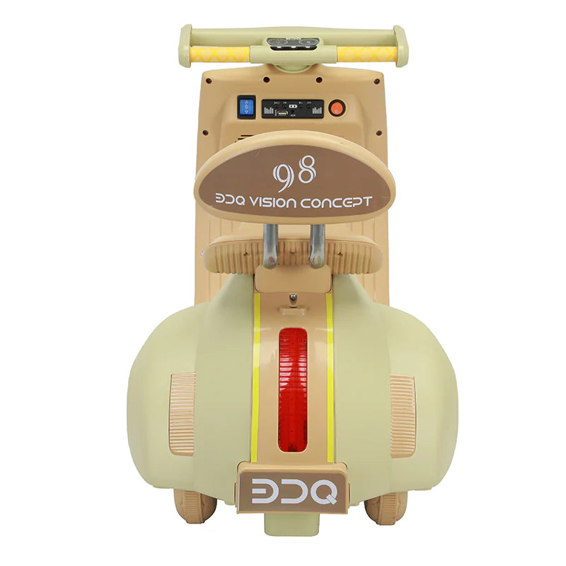 Fliptoy®- Vespa Matte Finish Kids Bike Kids scooter Battery Operated Ride On Scooty with remote
