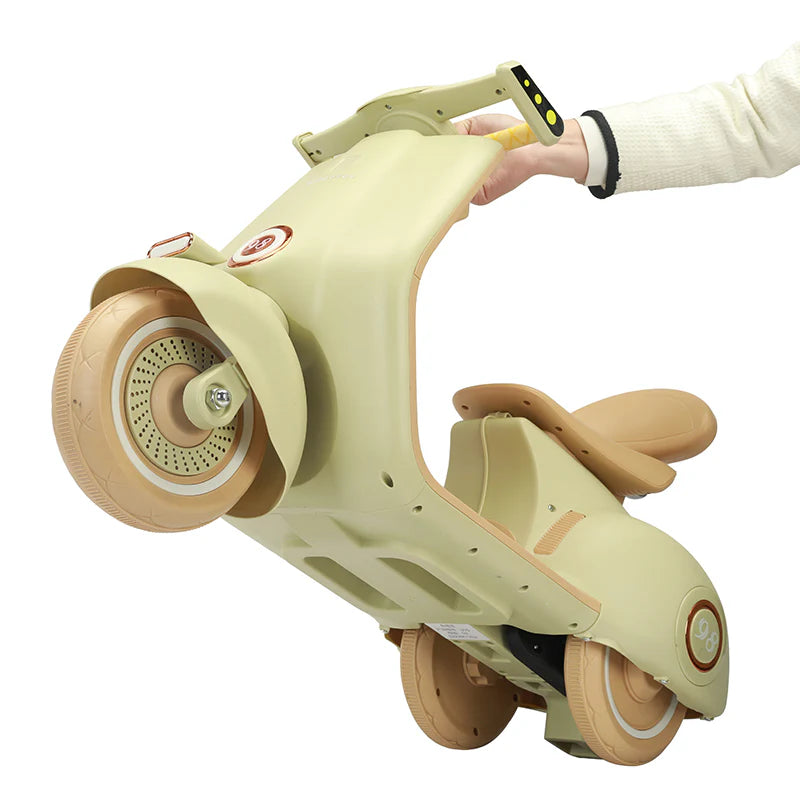 Fliptoy®- Vespa Matte Finish Kids Bike Kids scooter Battery Operated Ride On Scooty with remote