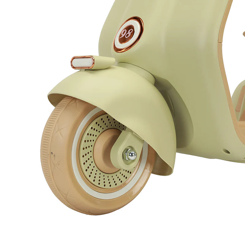 Fliptoy®- Vespa Matte Finish Kids Bike Kids scooter Battery Operated Ride On Scooty with remote
