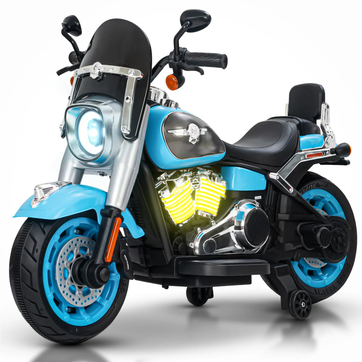FLIPTOY®- Battery Operated Bike Ride-On Bullet for Kids – 12V Power, Bluetooth & LED Lights