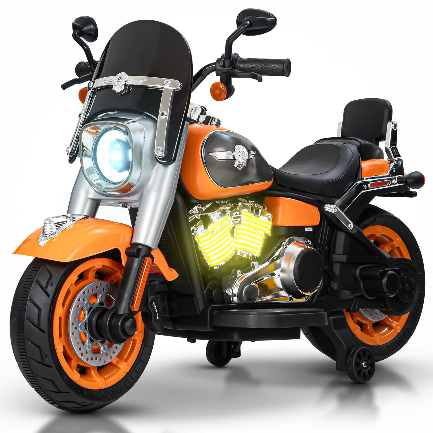 FLIPTOY®- Battery Operated Bike Ride-On Bullet for Kids – 12V Power, Bluetooth & LED Lights