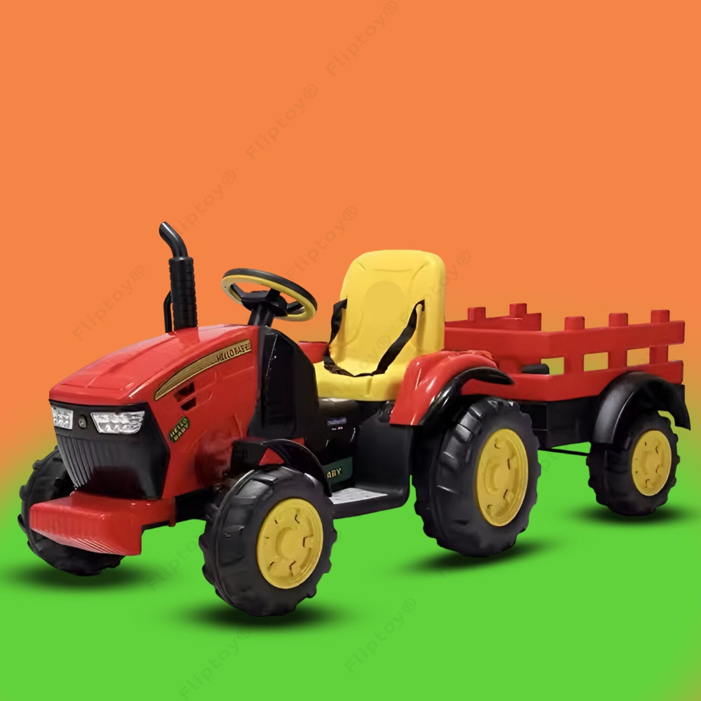 Fliptoy® | kids ride on tractor | baby driving tractor | 12v ride on tractor | for child in india | Age (2-7 year)