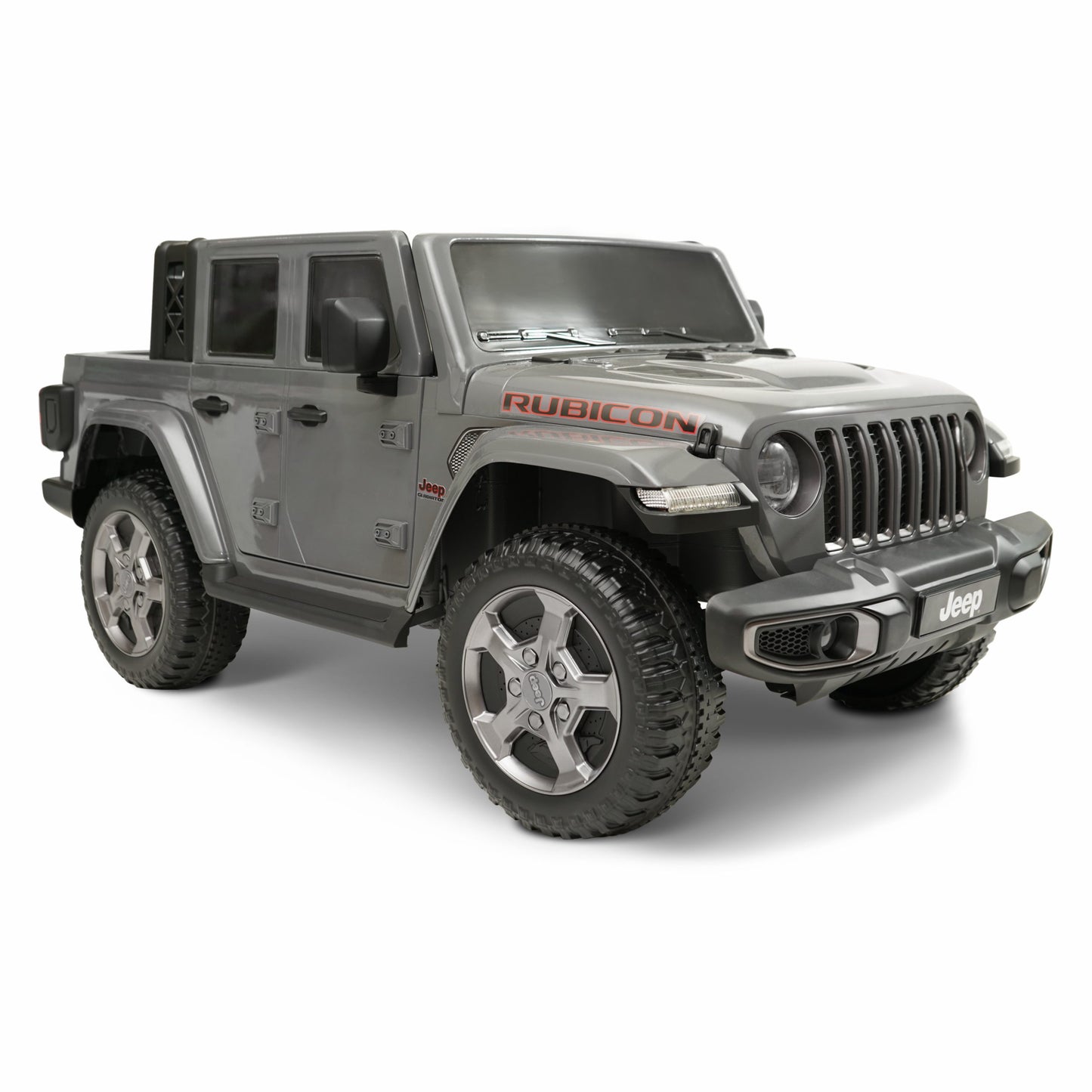 Power wheels jeep rubicon | 12 volt Licensed Jeep Gladiator | Battery Powered Ride On Vehicle, Gray HYP-J12-1210