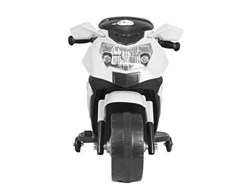 Mini Ninja Superbike Rechargeable Battery Operated Ride-On for Kids (1.5 to 3 Yrs), White