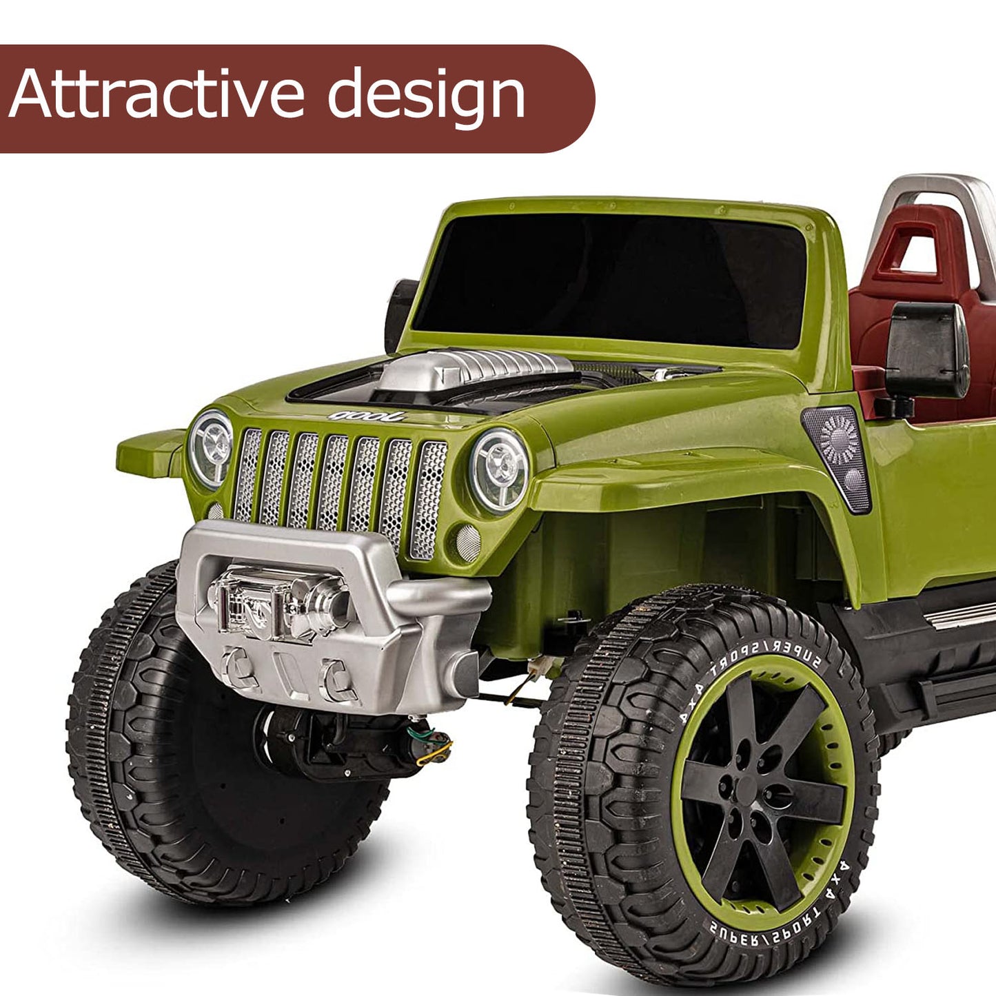 Fliptoy™ Hurricane Kids Car, Baby Toy Car, Rechargeable Battery-Operated Ride on Jeep for Kids with R/C Electric Motor Big Car for Kids Cars, Baby Car for Boys & Girls