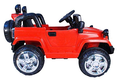 Off Roader Jeep Rechargeable Battery Operated-Ride-on for Kids, Red