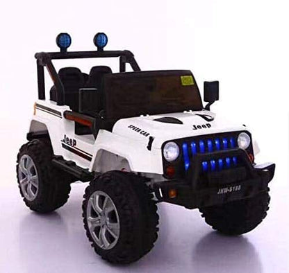 Fliptoy™ 6688 battery powered jeep 12v Jeep for Kids with Remote Control, White battery car for kids