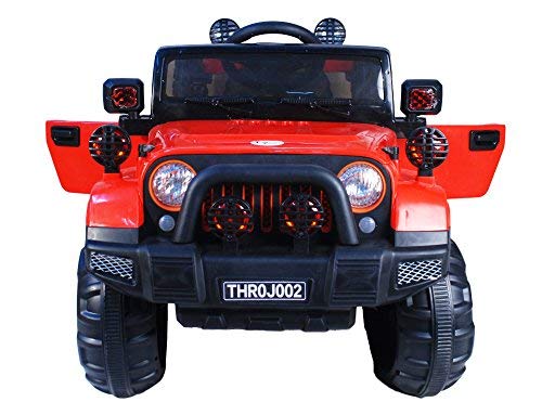 Off Roader Jeep Rechargeable Battery Operated-Ride-on for Kids, Red