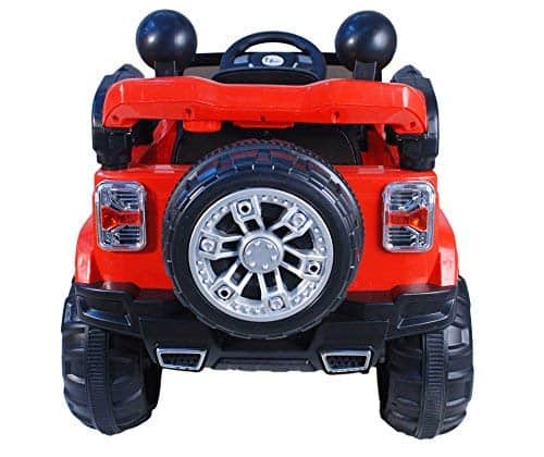 Off Roader Jeep Rechargeable Battery Operated-Ride-on for Kids, Red