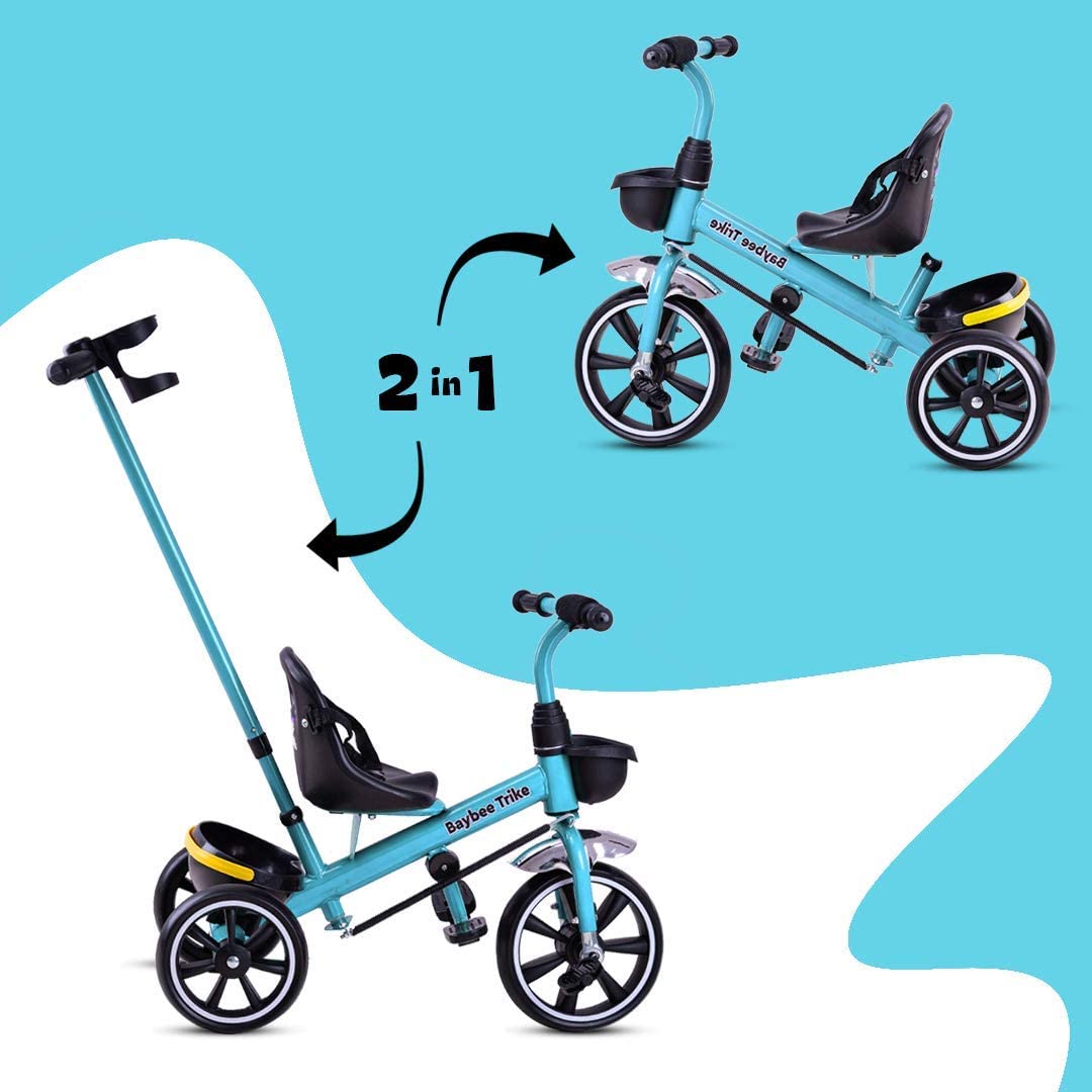 Baybee Hero III Tricycle for Kids, Plug & Play Cycle for Kids Ride on with Storage Space & Parental Handle, baby tricycle | Baby Children Cycle | Tricycle Cycle for Kids 2 to 5 Years Boys Girls