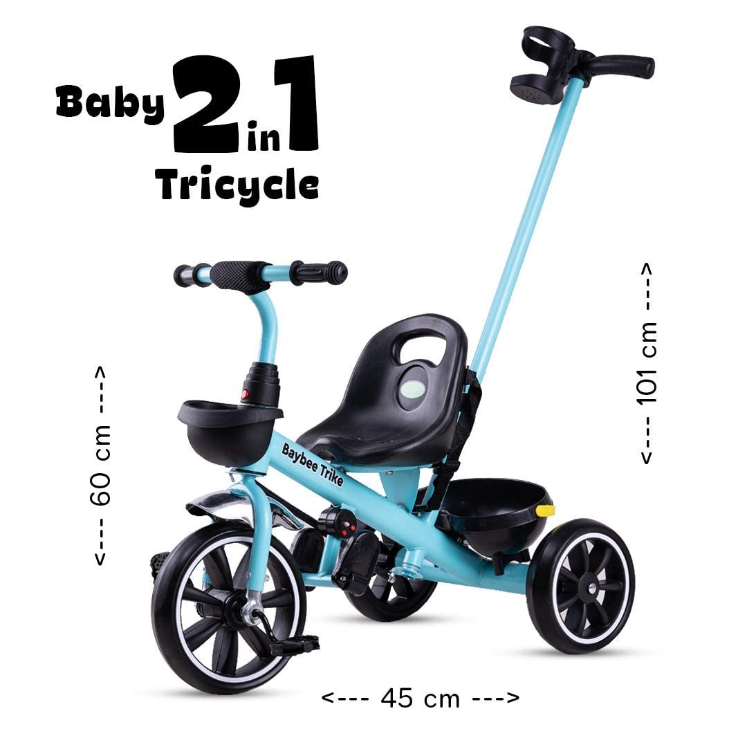 Baybee Hero III Tricycle for Kids, Plug & Play Cycle for Kids Ride on with Storage Space & Parental Handle, baby tricycle | Baby Children Cycle | Tricycle Cycle for Kids 2 to 5 Years Boys Girls