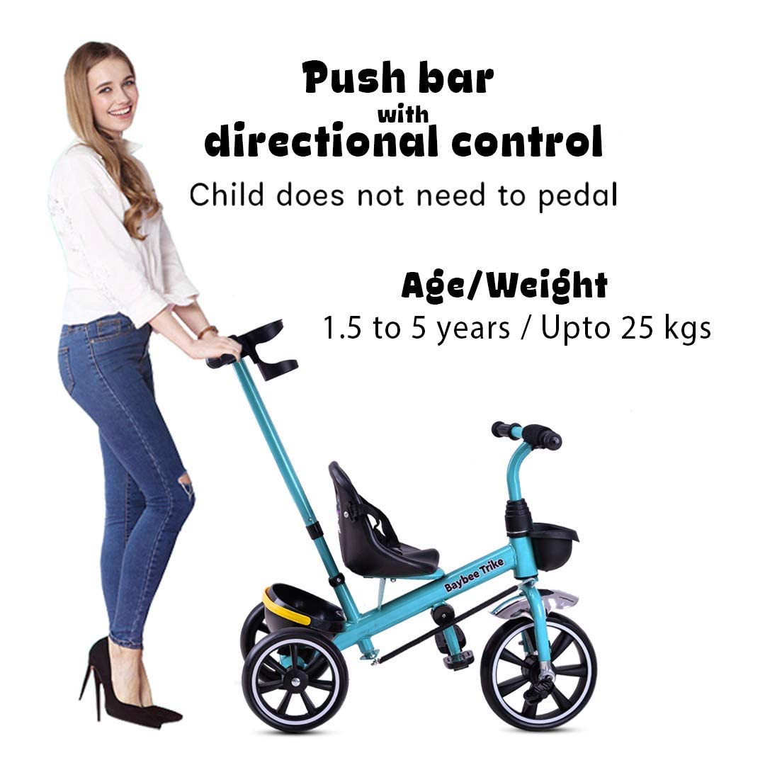 Baybee Hero III Tricycle for Kids, Plug & Play Cycle for Kids Ride on with Storage Space & Parental Handle, baby tricycle | Baby Children Cycle | Tricycle Cycle for Kids 2 to 5 Years Boys Girls