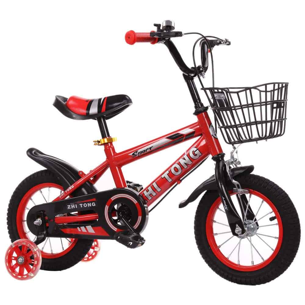 LBLA 14T Sports Kids Bicycle with Rear Seat for 3-5 Years - Red