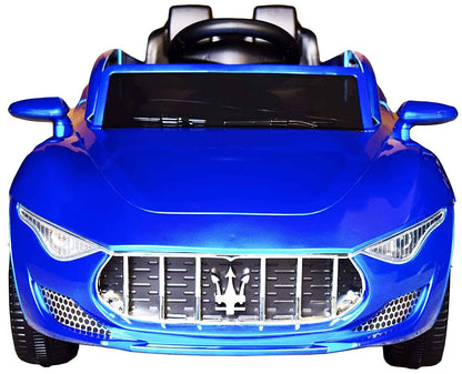 FLIPTOY®- Battery Operated Ride on Remote Cars (Painted Maserati, Blue)