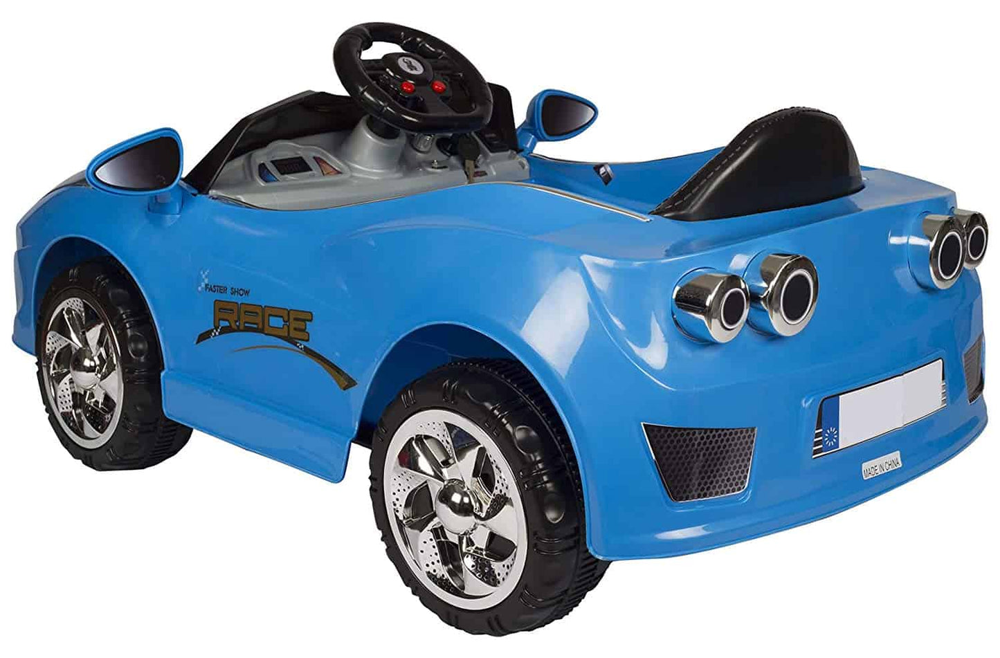Battery Operated Sporty Car Ride On for 2 to 5 Years Kids, Blue