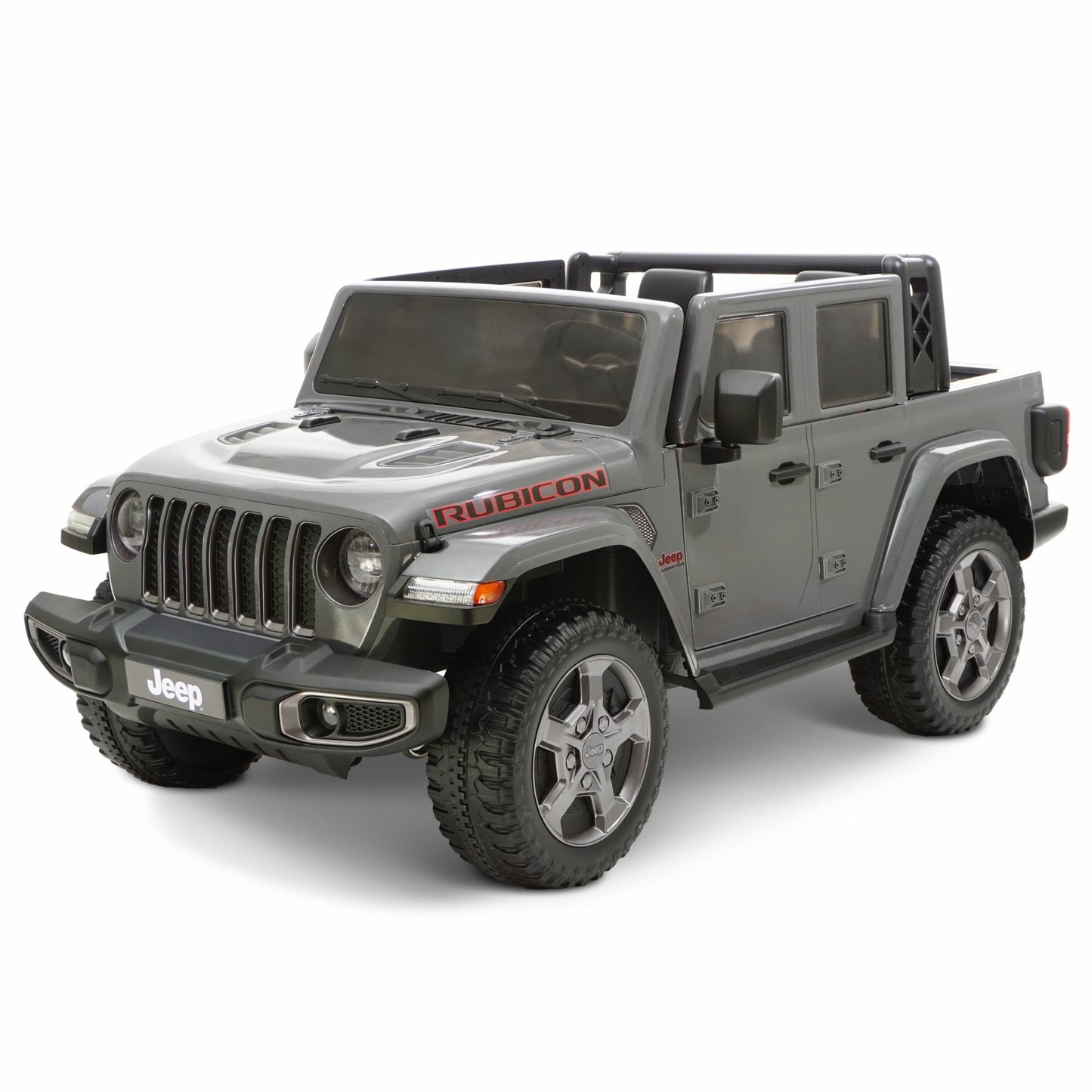 Power wheels jeep rubicon | 12 volt Licensed Jeep Gladiator | Battery Powered Ride On Vehicle, Gray HYP-J12-1210