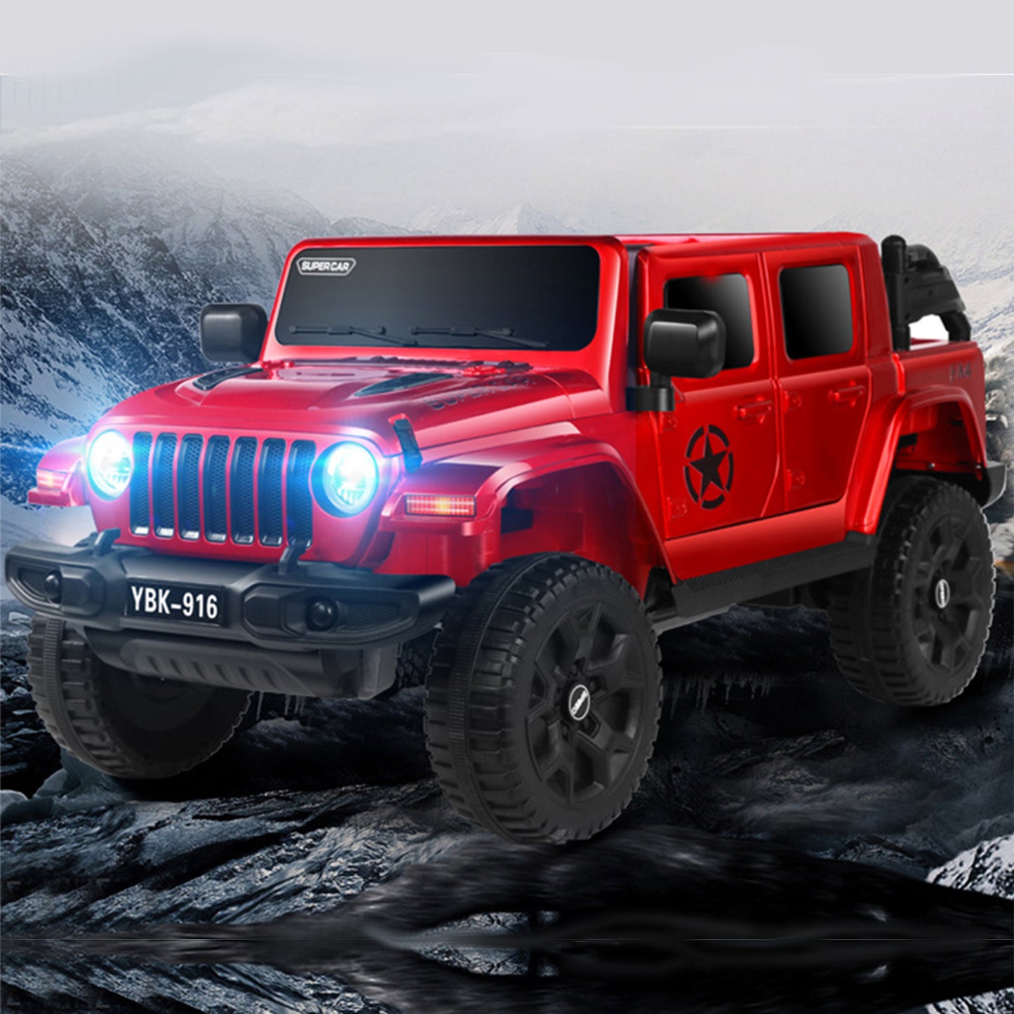 Fliptoy™ Kids 4x4 jeep | 12v battery jeep for kids | YBK-916