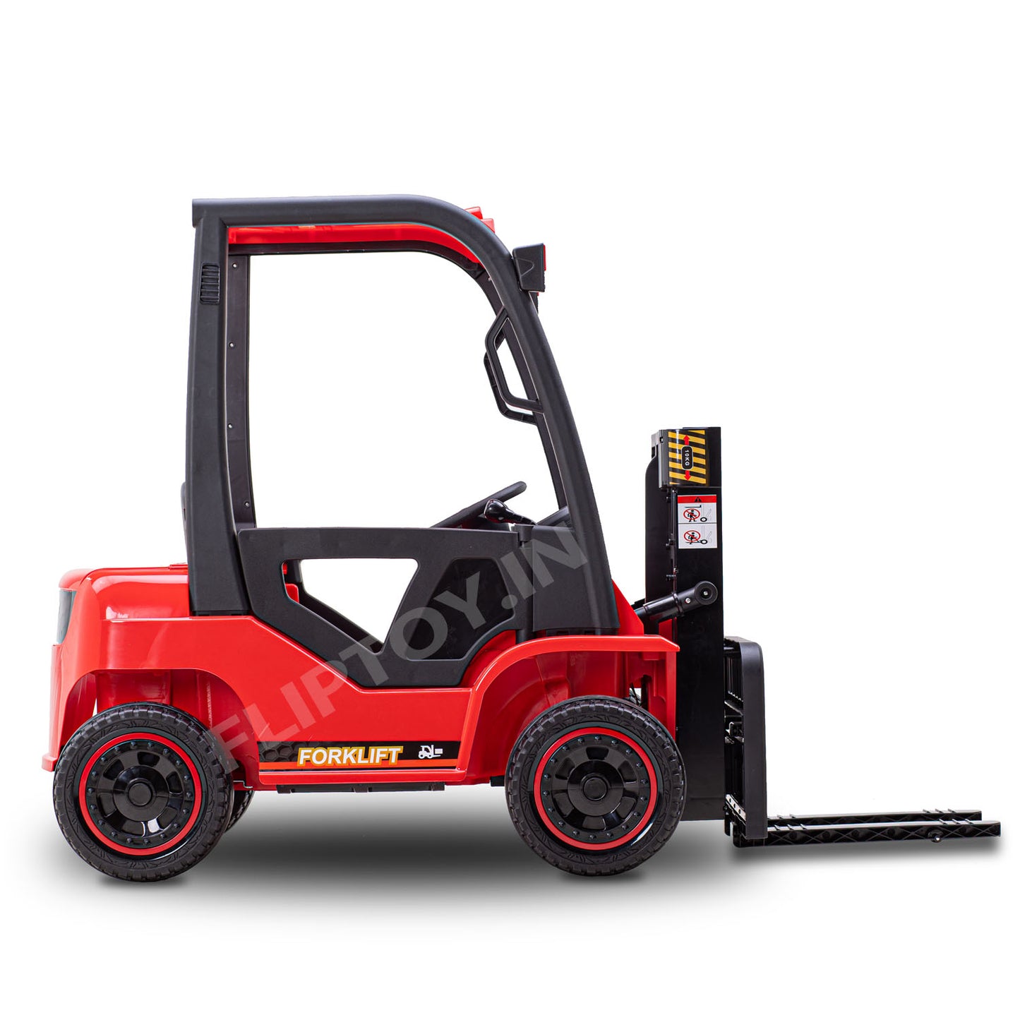 12V Kids Forklift with Remote Control | Openable Door | Storage Trunk | Electric toy Construction Vehicle