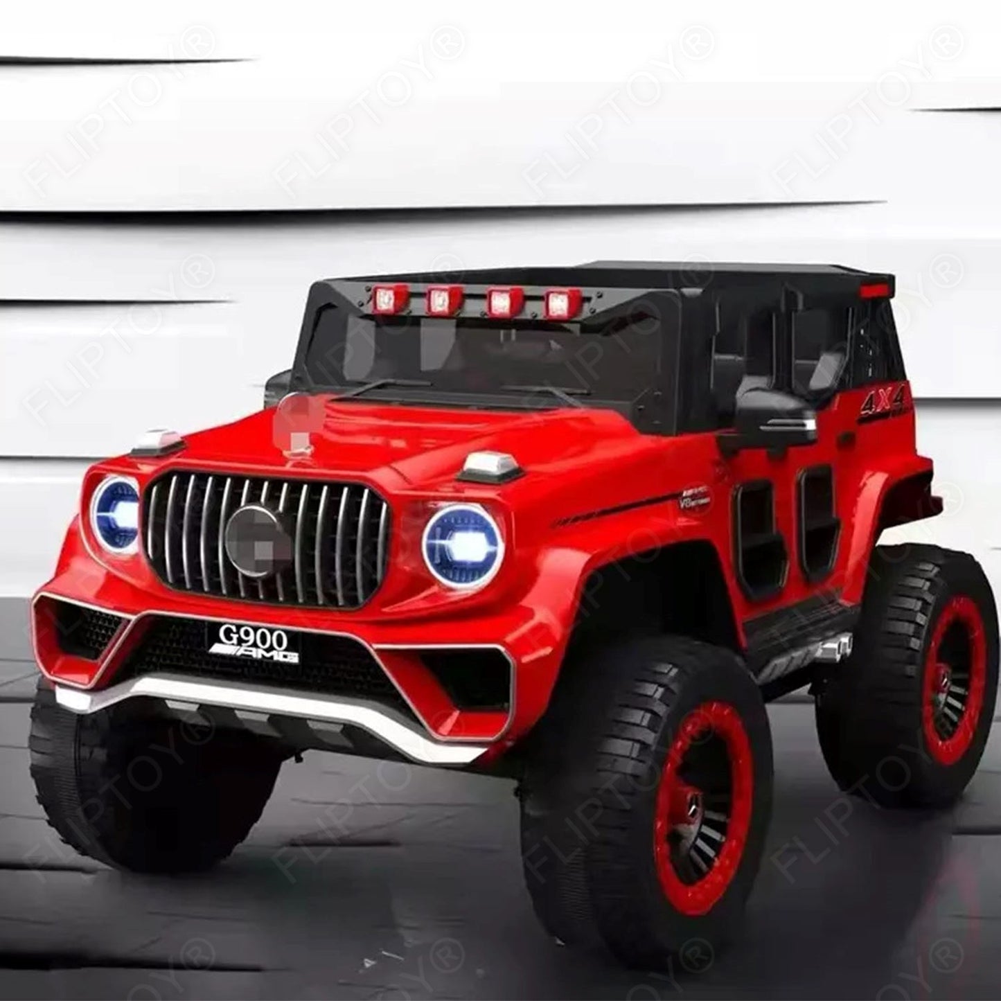 Fliptoy® | Kids ride on jeep | 4x4 | 2 seater | for age group 2-7 year | MP3 music player | Big jeep