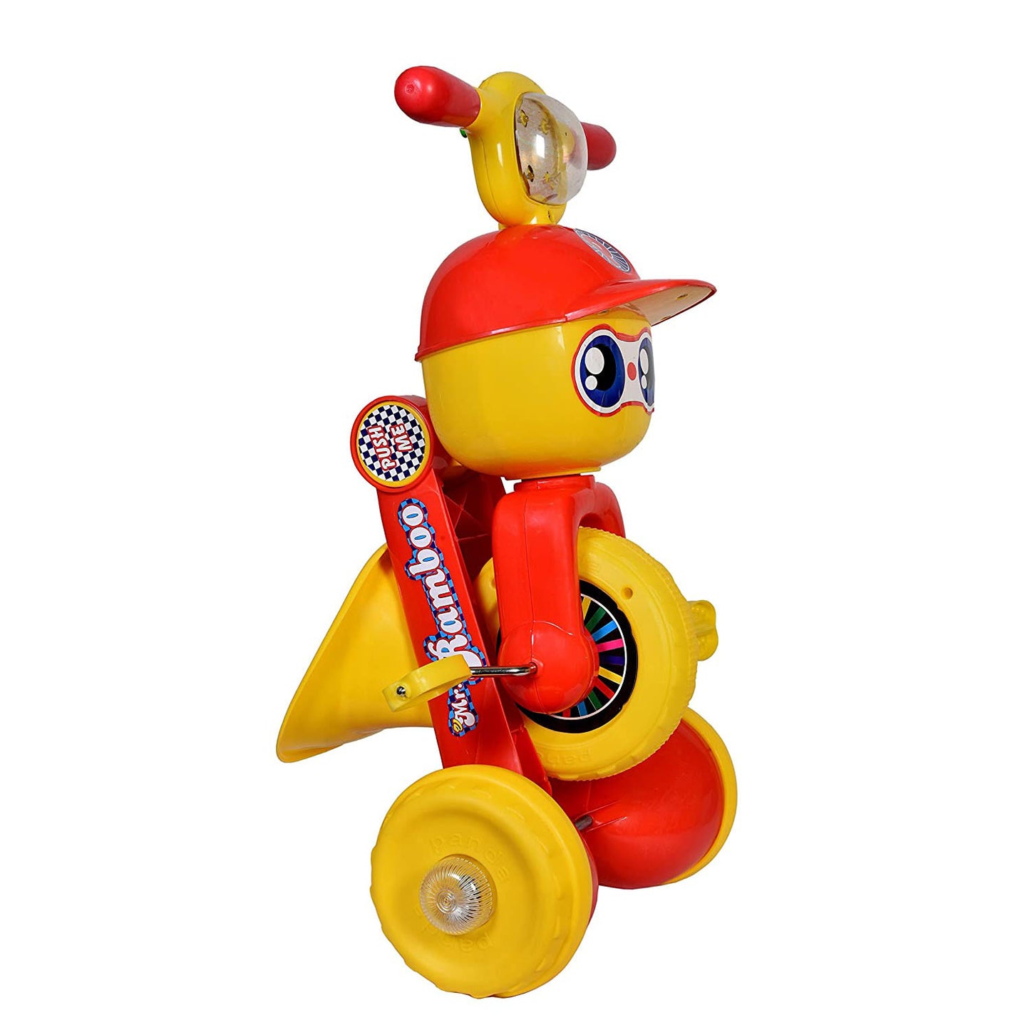 Panda Mr. Rambo Baby Tricycle Ride On Bicycle - Foldable Rider with Music & Lights