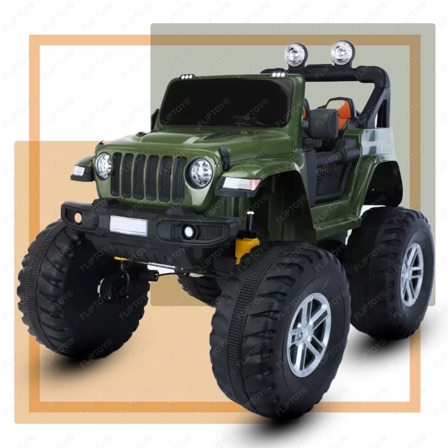 Kids ride on jeep | Monster wheel | 4*4 ride on | Model FLP6688 | 12V battery operated