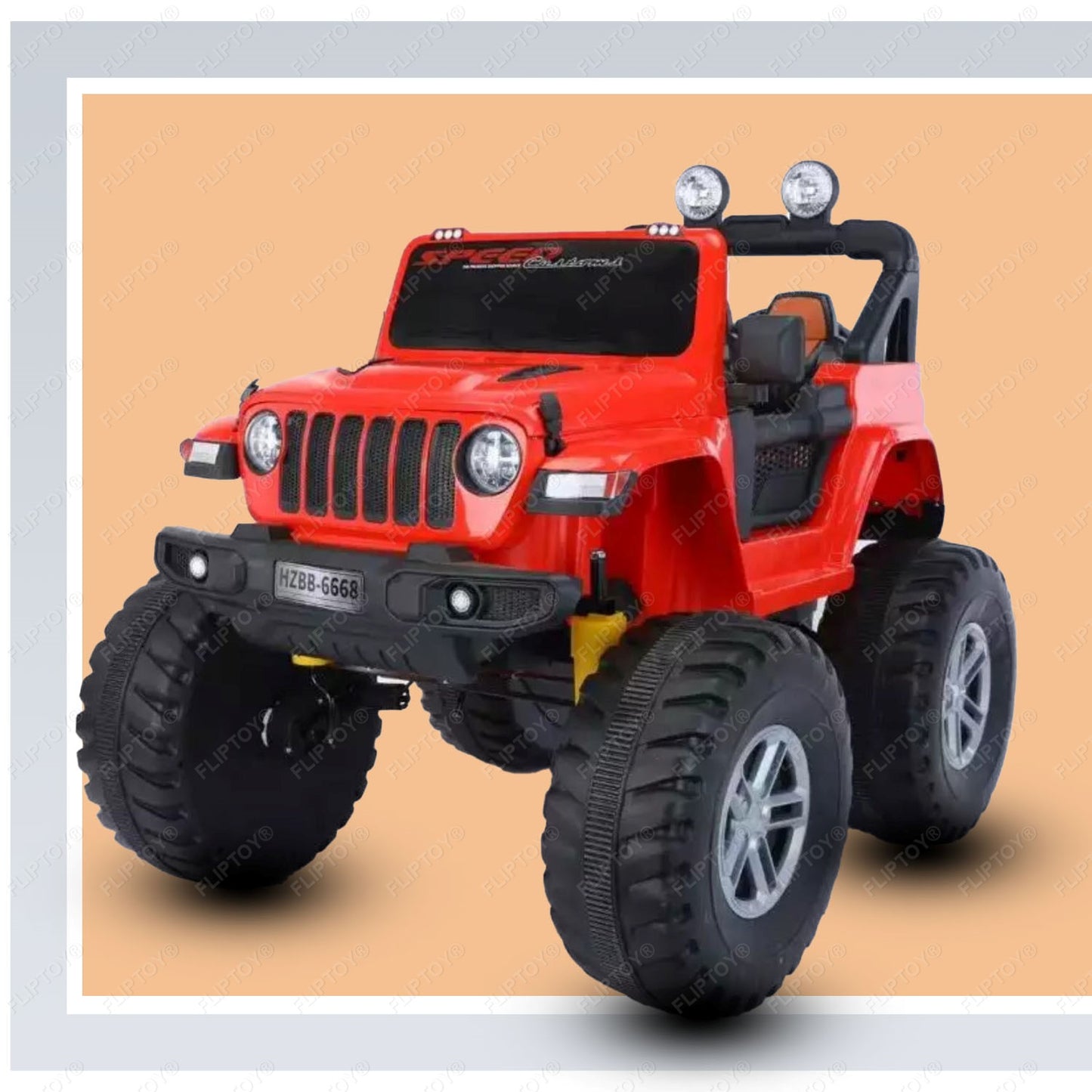 Kids ride on jeep | Monster wheel | 4*4 ride on | Model FLP6688 | 12V battery operated