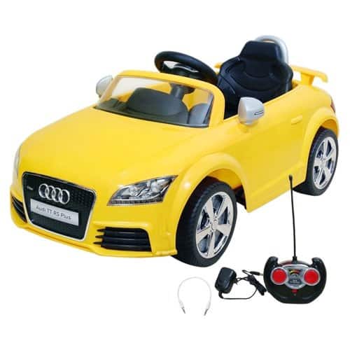 Audi Licensed Ride on car Suitable for 2 to 5 Years Old Kids with Rechargeable Audi ttrs plus 12V Battery, Lights and Parental Remote Control