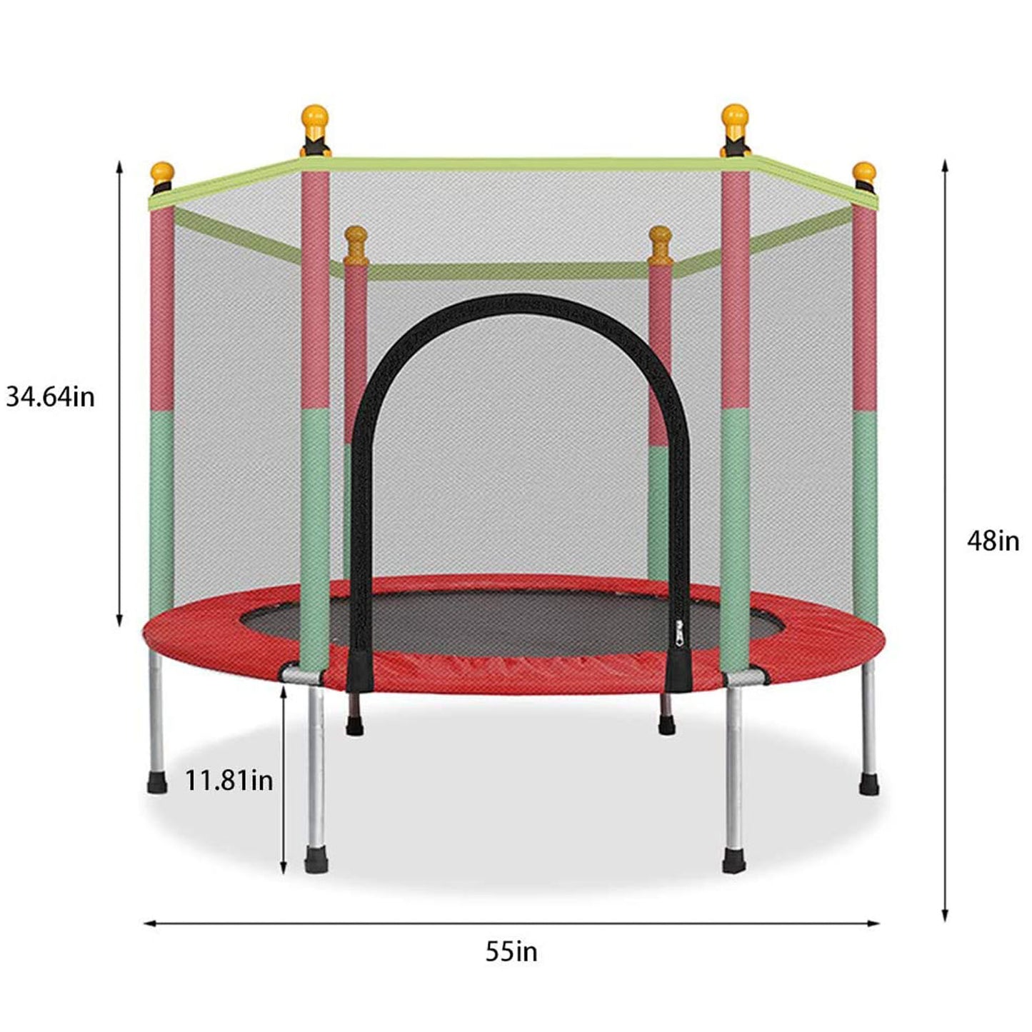 Fliptoy™ | 55 inch trampoline with enclosure jump2it trampoline