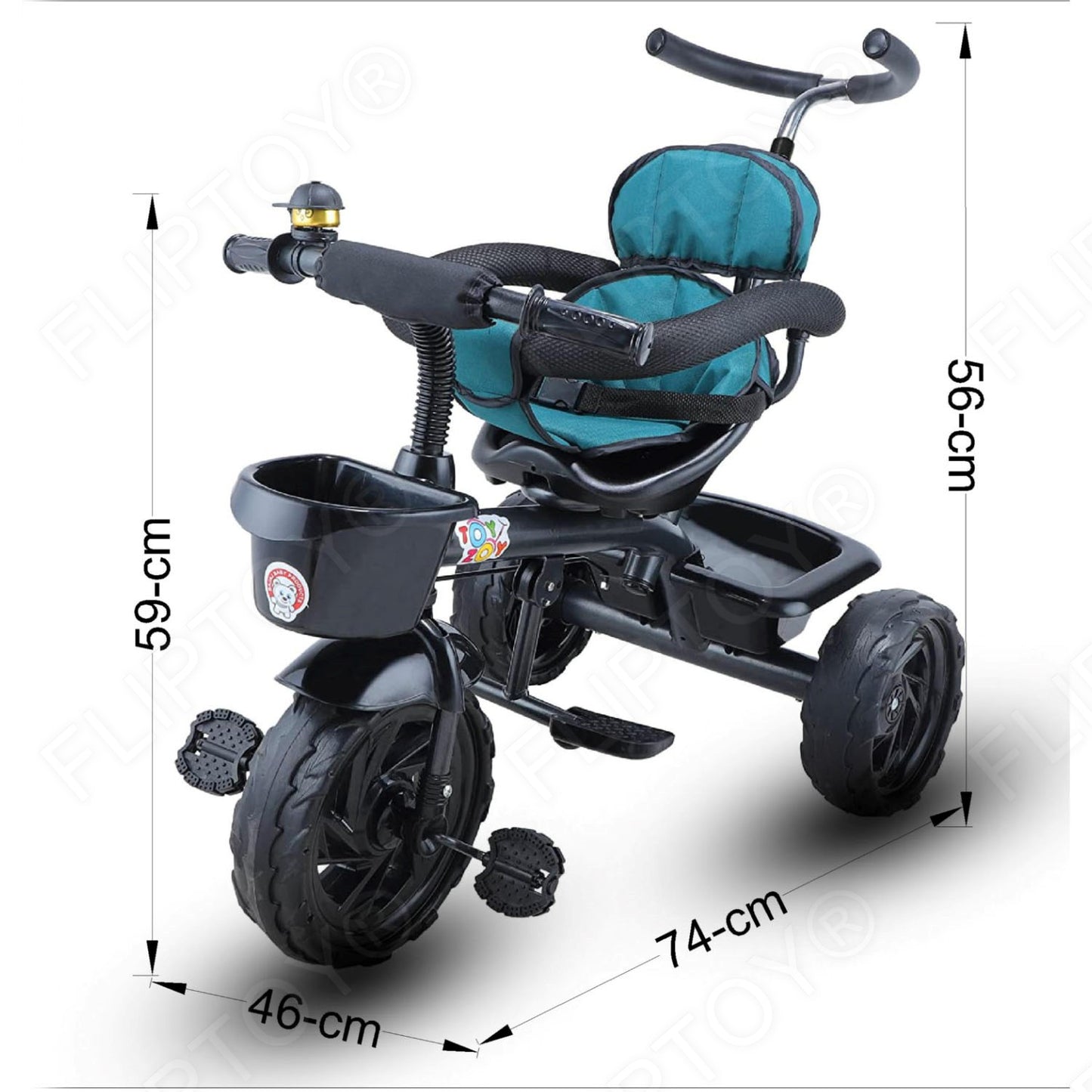 Baby Trike | Tricycle with Safety Guardrail for Kids|Boys|Girls Age Group 2 to 5 Years