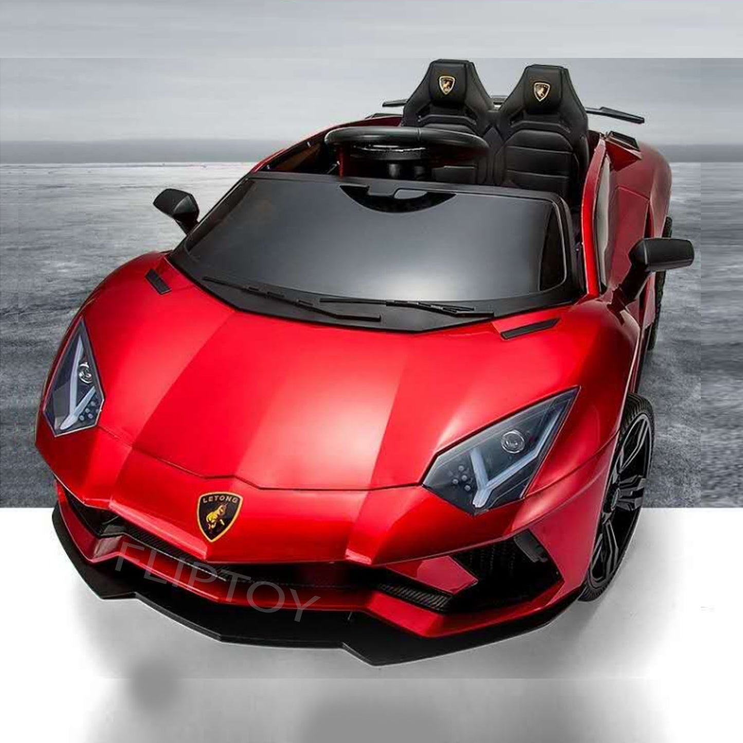 Fliptoy™ | Lamborghini style | 12V Ride on car | toy sports car | Parental Remote Control car -With Music System | Model No. LT-1140