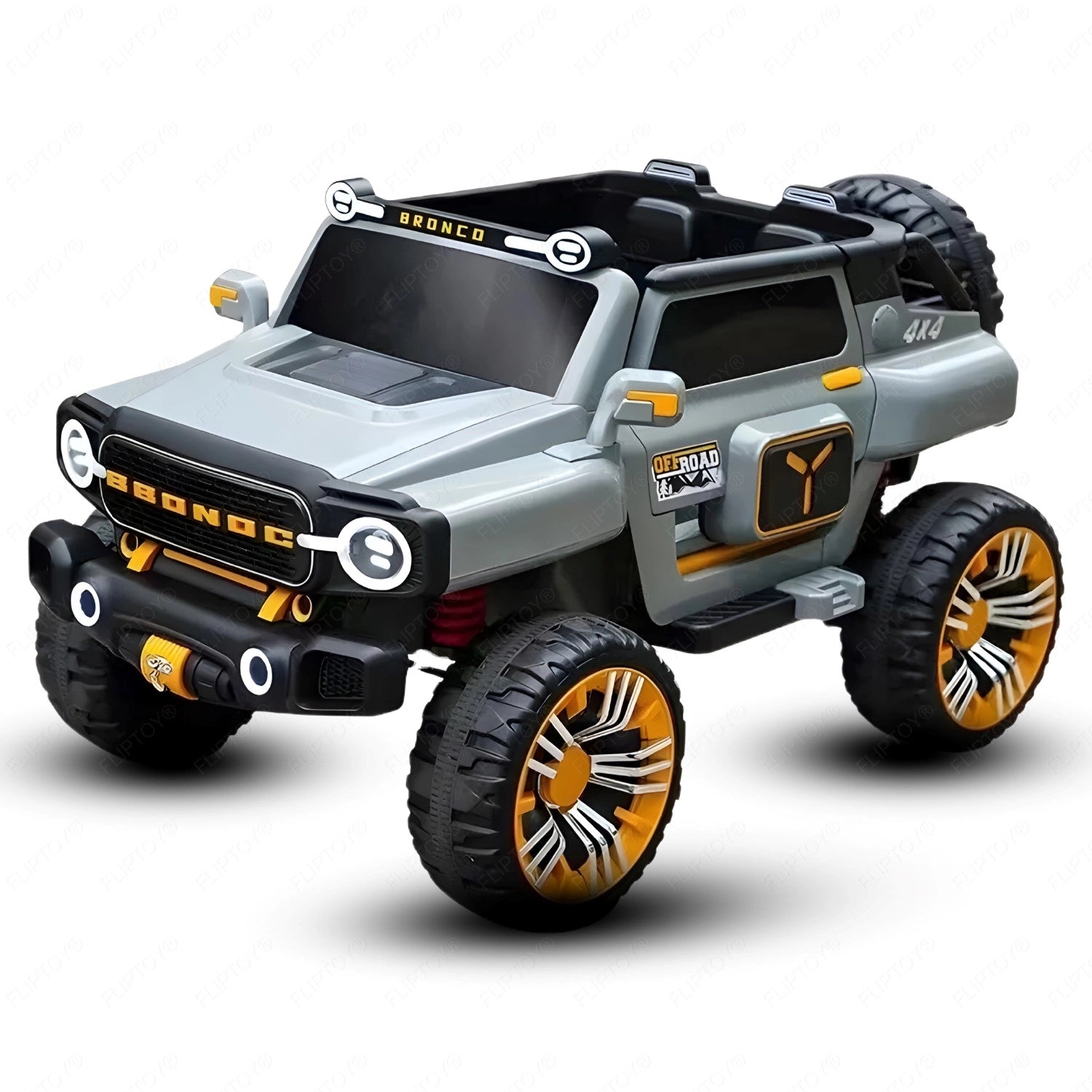 Remote control top ride in jeep