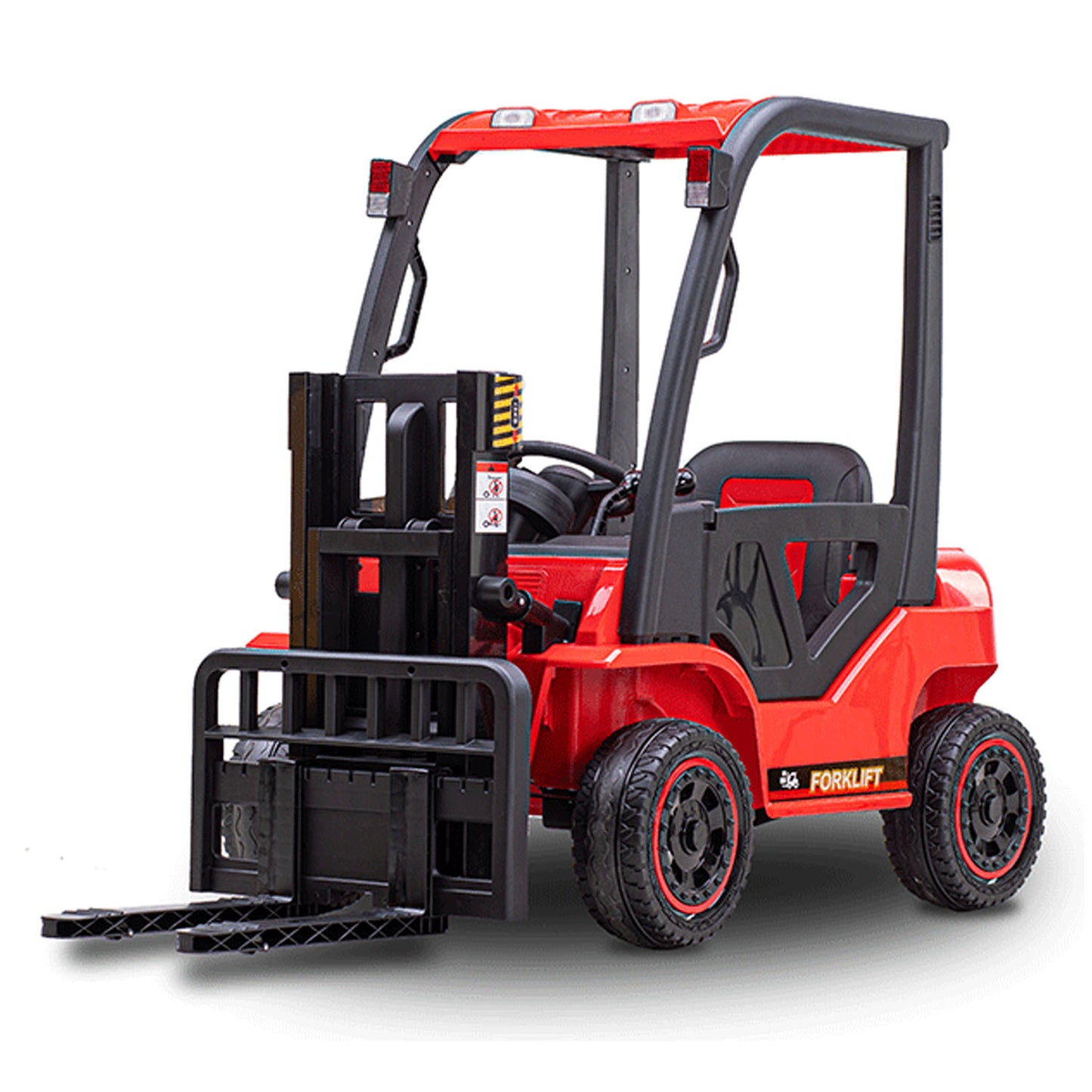 12V Kids Forklift with Remote Control | Openable Door | Storage Trunk | Electric toy Construction Vehicle