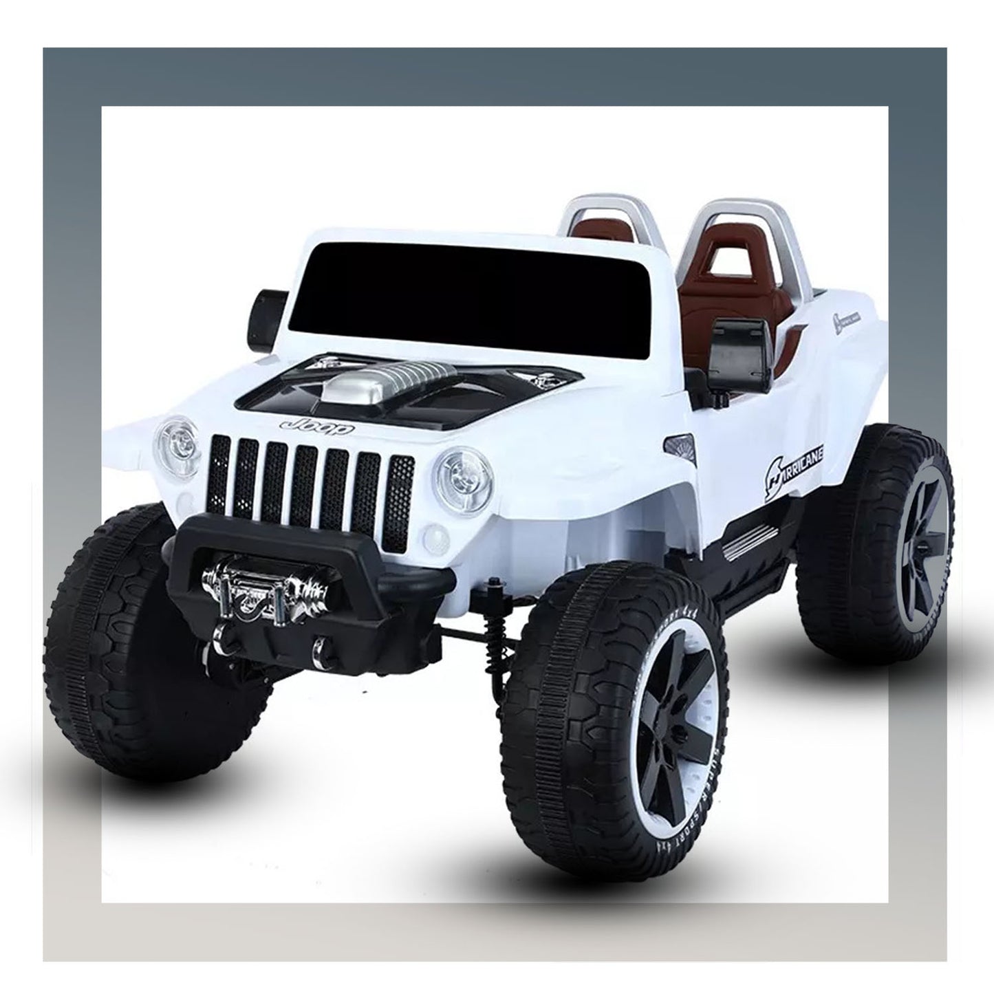 Fliptoy™ Hurricane Kids Car, Baby Toy Car, Rechargeable Battery-Operated Ride on Jeep for Kids with R/C Electric Motor Big Car for Kids Cars, Baby Car for Boys & Girls