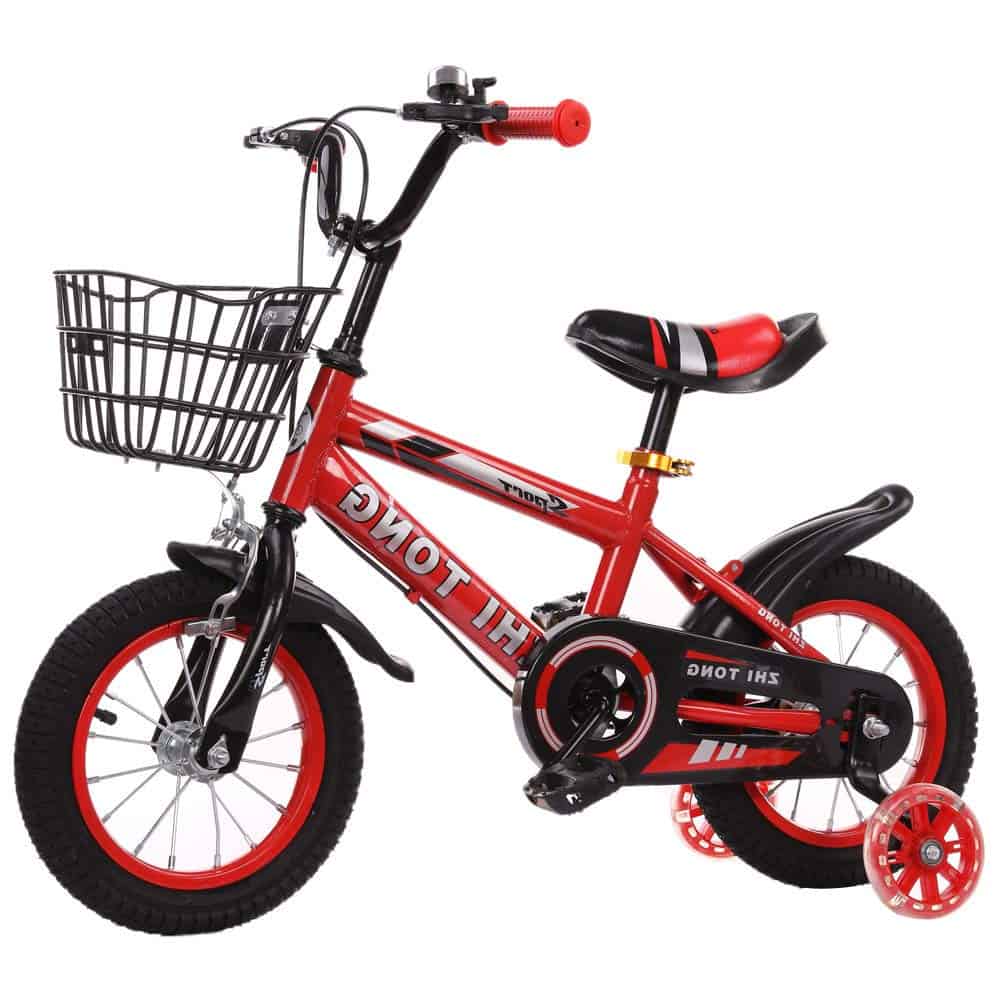 LBLA 14T Sports Kids Bicycle with Rear Seat for 3-5 Years - Red