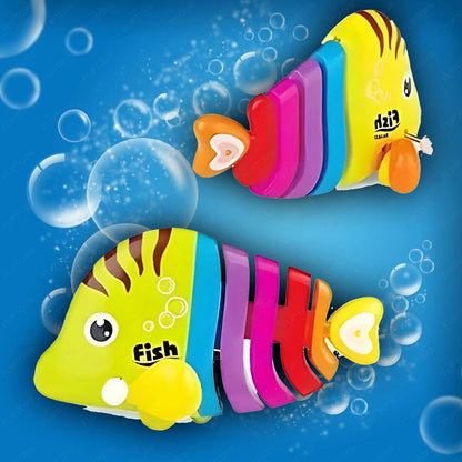 Cute Jumping Fish Toy | Toy for Kids & Adults | Crawling Fish Toys for Birthday Gift - Multicolour ( Pack of 1 )