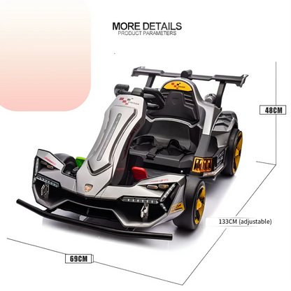 Go Kart for Kids - 24V Drift Cart with 300W Motors, EVA Tires & Electric Pedal