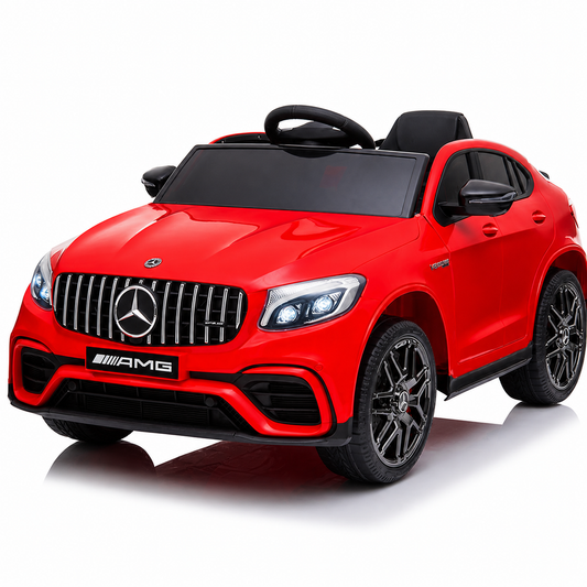Mercedes Benz Licensed 12V Kids Ride On Car with Remote Control, LED Lights, Music System, Spring Suspension | 3-7 Years Electric Battery Operated Toy Car