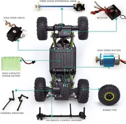 NextGen HB Rock Crawler (Original) 1:18 Scale 4WD 2.4 Ghz 4x4 Rally Car  (Multicolor)