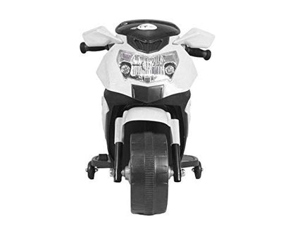 Mini Ninja Superbike Rechargeable Battery Operated Ride-On for Kids (1.5 to 3 Yrs), White
