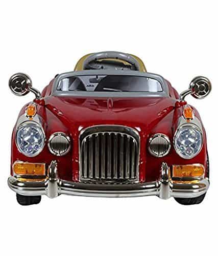 Fliptoy Battery Operated Vintage Car for Kids with Remote Control, Red