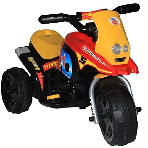 Mini Battery Operated Kids Bike Turbo Red Yellow