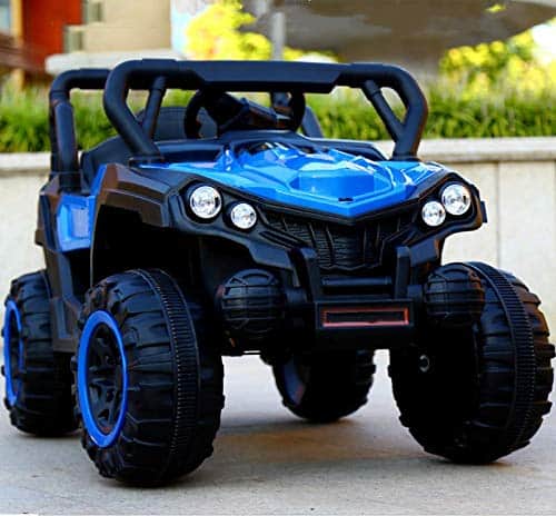 808 Battery Operated Ride on Jeep for Kids with Remote Control, Blue