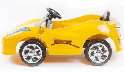 Battery Operated Sporty Car Ride On for 2 to 5 Years Kids, Yellow