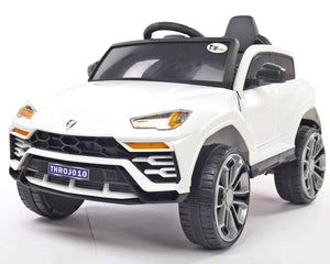 Dazzling Lambro SUV Rechargeable Battery Operated Ride-On Car for Kids ( 2 to 5yrs ), White