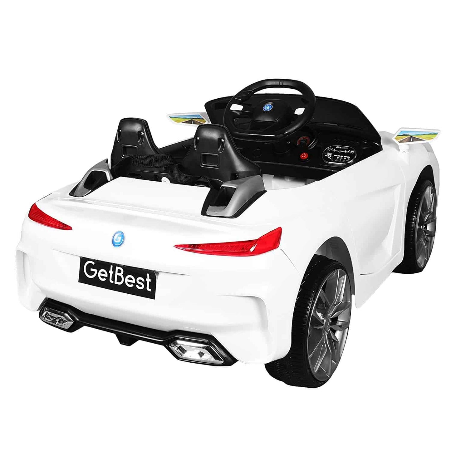 Z4 Kids Battery Operated Ride on Car for Kids with | Suitable for 2-7 Years| 12V Battery| Twin Motors| Swing Function| White